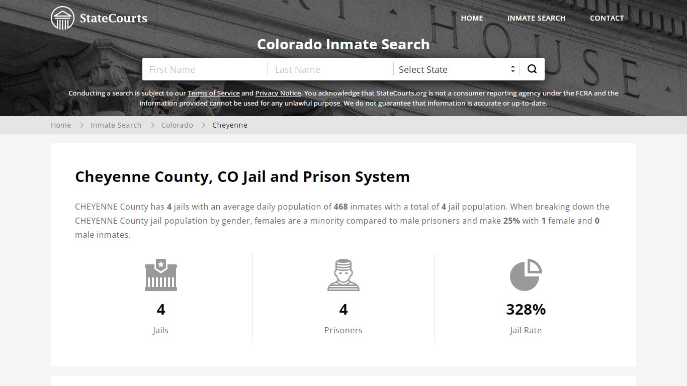 Cheyenne County, CO Inmate Search - StateCourts